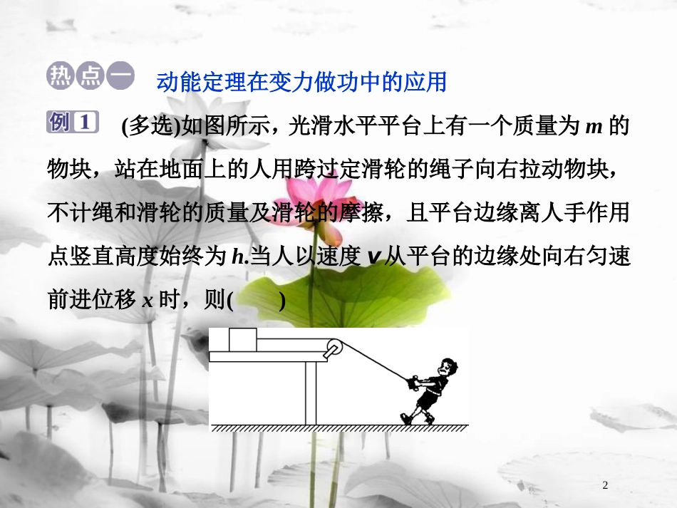 （新课标）高考物理一轮复习 第五章 机械能及其守恒定律章末热点集训课件_第2页