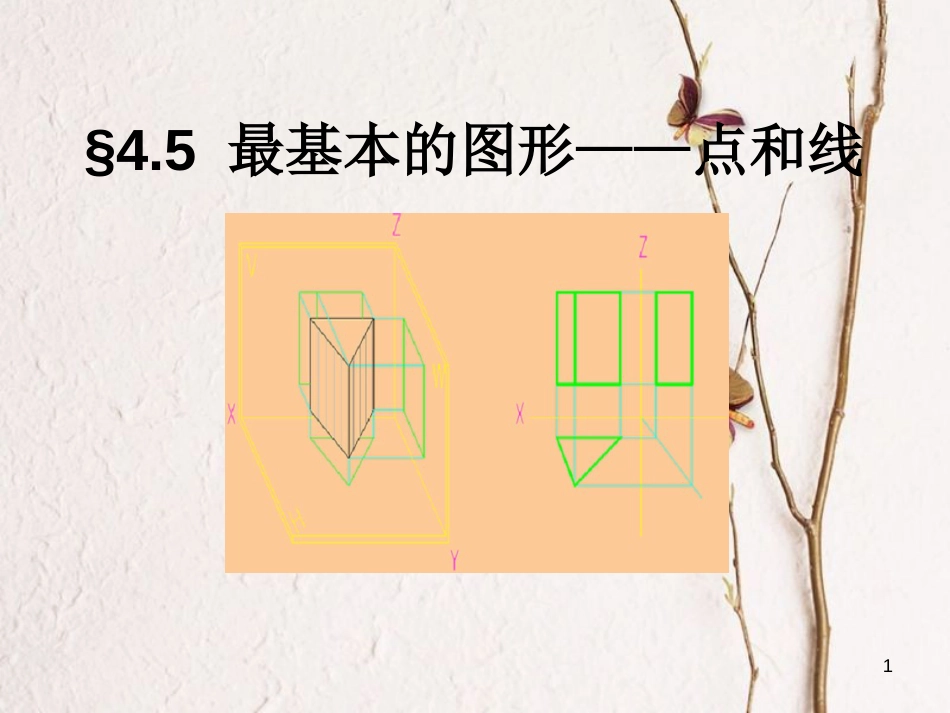 七年级数学上册 4.5 最基本的图形—点和线教学课件 （新版）华东师大版_第1页