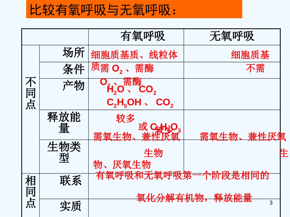 高中生物 4.3《细胞呼吸》课件 苏教版必修1_第3页