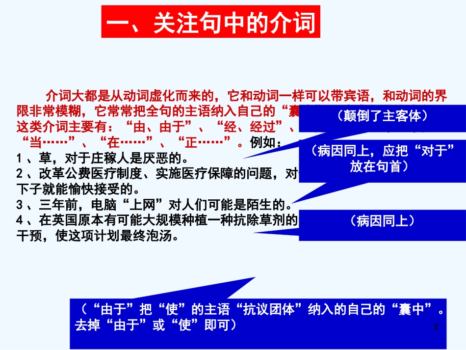 高中语文 简捷快速准确识别病句的妙法课件_第3页