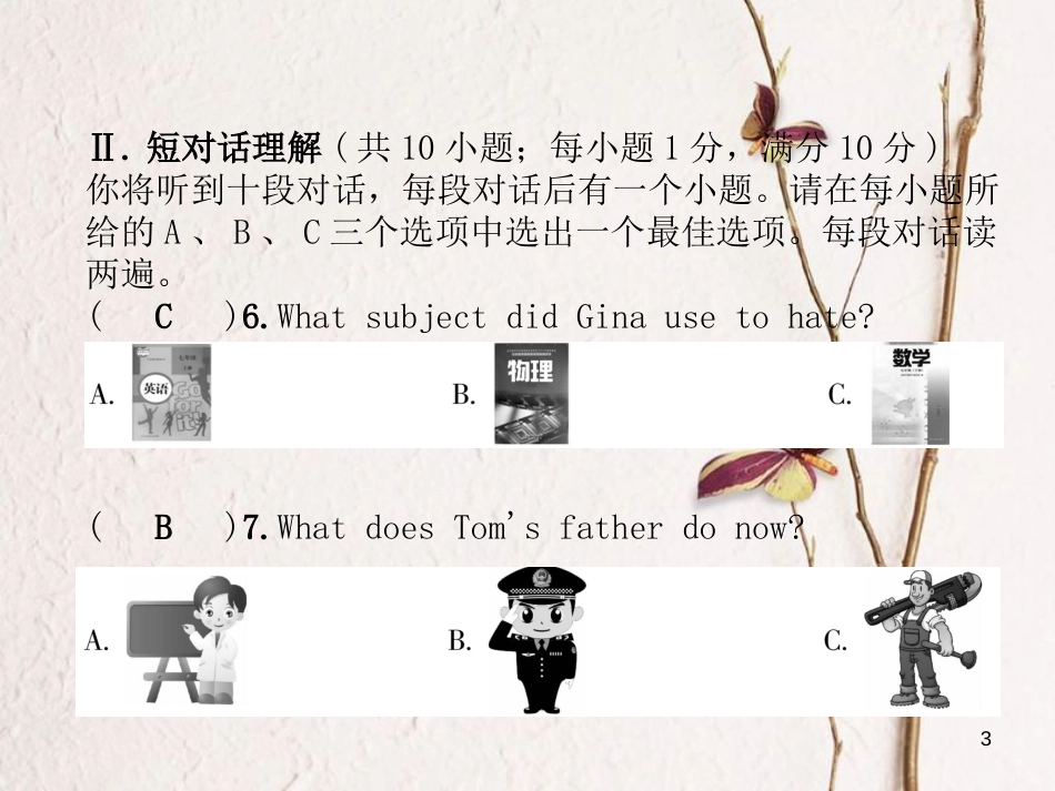 （安徽专版）九年级英语全册期中达标测试卷习题课件（新版）人教新目标版_第3页