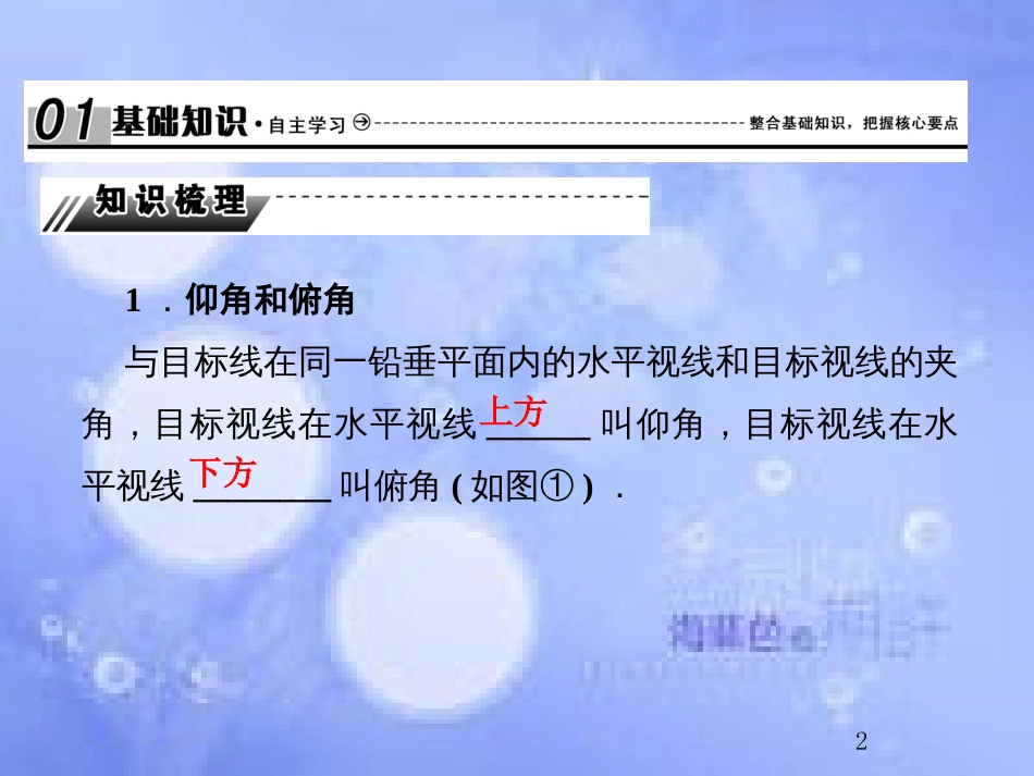高考数学总复习 4.8 解三角形的综合应用课件 文 新人教B版_第2页