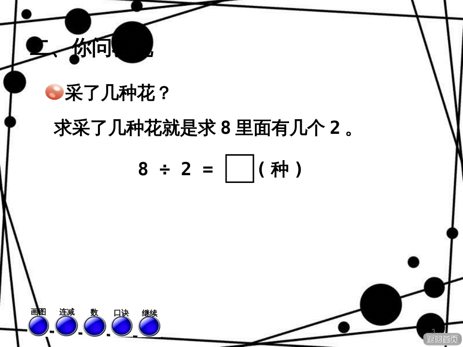 二年级数学上册 第七单元 信息窗1 第1课时用2~5的口诀求商(一)课件 青岛版_第3页