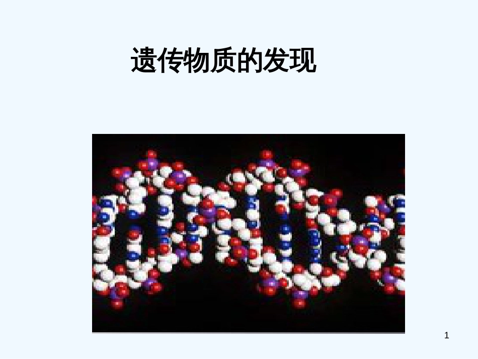 高中生物 遗传物质的发现课件 中图版必修2_第1页