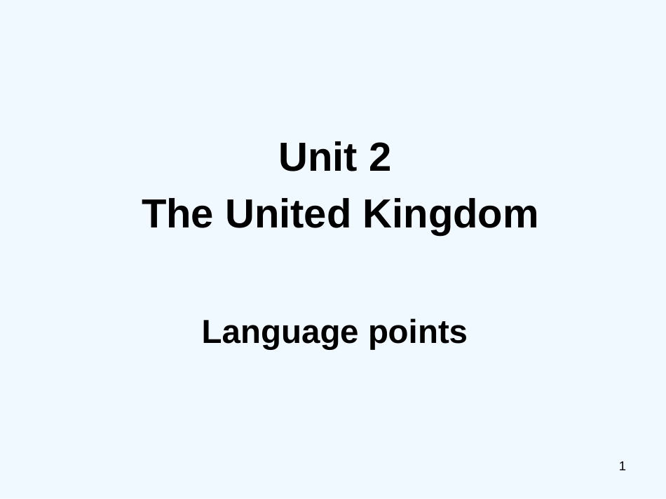 高中英语 Unit2 Language points课件 新人教版必修5_第1页