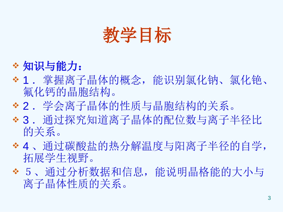 高中化学 3.4《离子晶体》课件 新人教版选修3_第3页