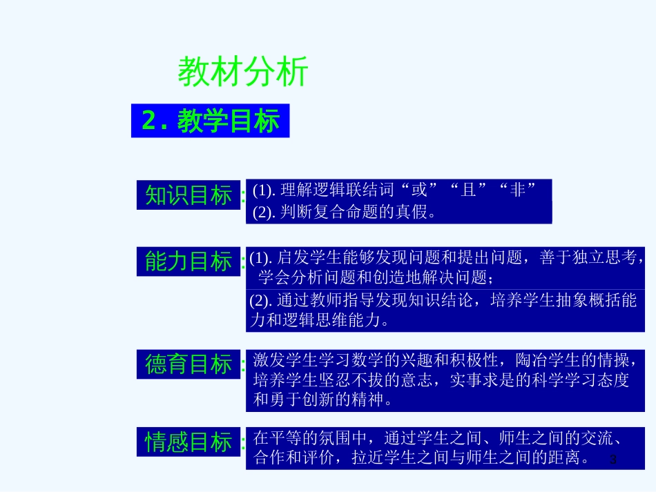 高中数学 《简单的逻辑联结词》课件 新人教A版选修2-1_第3页