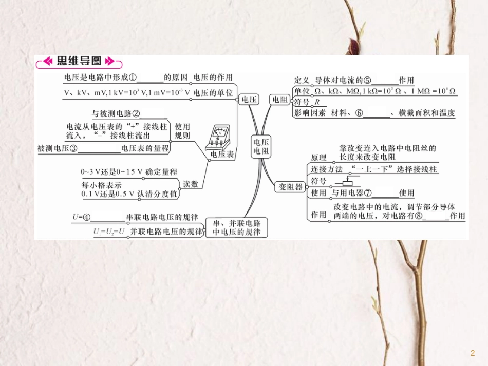 （安徽专版）九年级物理全册第16章电压、电阻重难点、易错点突破方法技巧课件（新版）新人教版_第2页