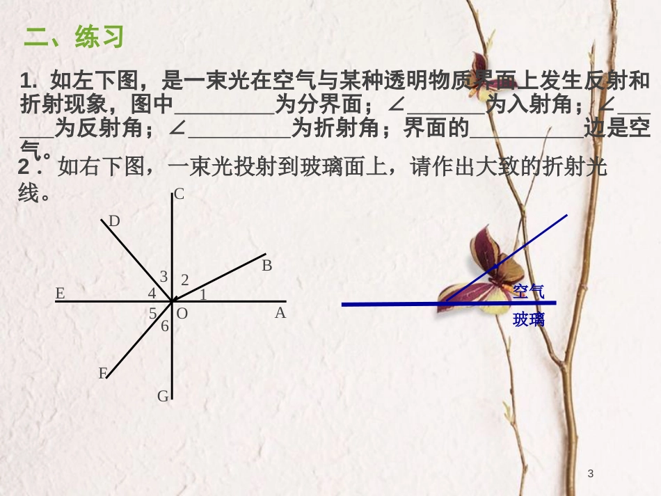 河南省洛阳市高中物理 第十三章 光 13.1 光的反射和折射课件 新人教版选修3-4_第3页