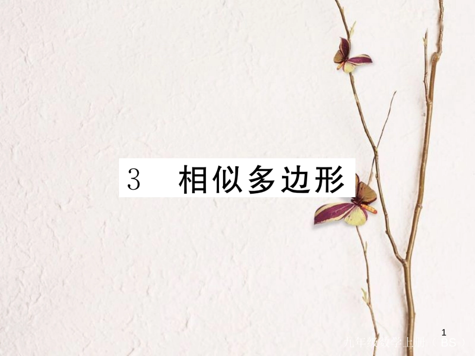 （河南专版）九年级数学上册第四章图形的相似4.3相似多边形习题讲评课件（新版）北师大版_第1页