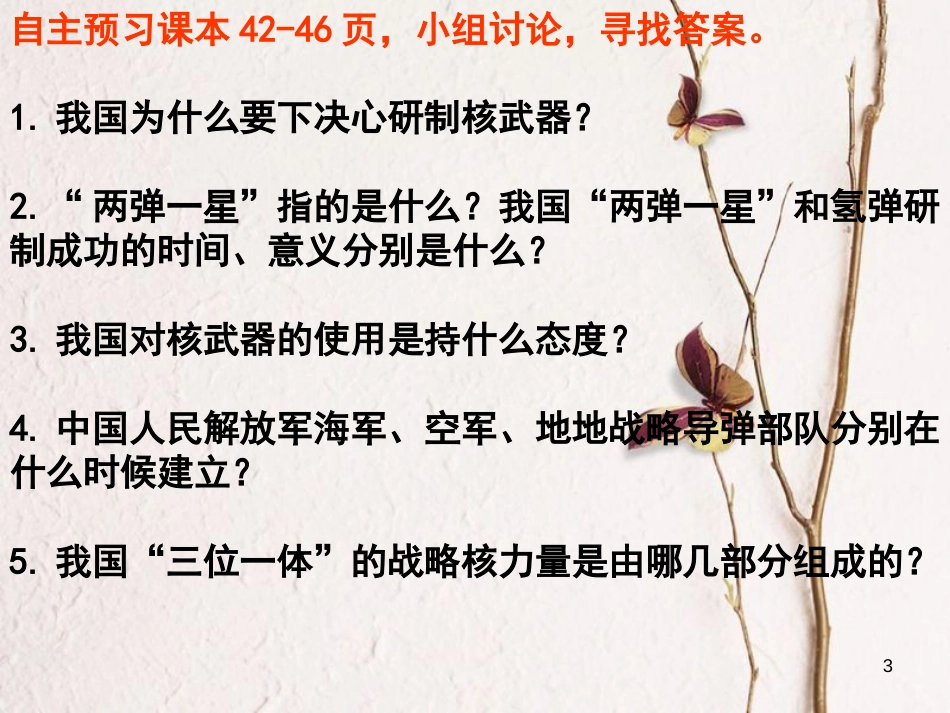 广东省佛山市顺德区八年级历史下册 第二单元 建设社会主义道路的探索 第8课 铸起共和国钢铁长城课件 北师大版_第3页