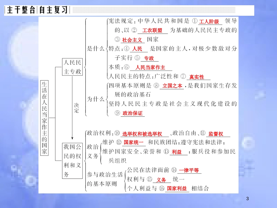 高考政治一轮复习 第一单元 公民的政治生活 课时1 生活在人民当家作主的国家课件 新人教版必修2_第3页