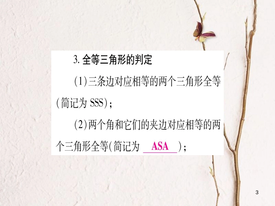 （安徽专版）中考数学总复习第一轮考点系统复习第4章三角形第3节全等三角形课件_第3页