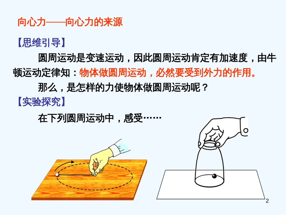 高中物理 2.2《向心力》(上)课件 粤教版必修2_第2页