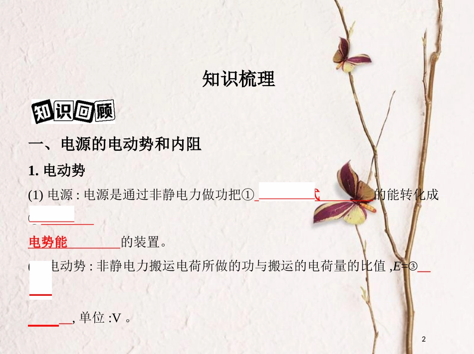 （北京专用）2019版高考物理一轮复习第十章恒定电流第2讲闭合电路欧姆定律课件_第2页