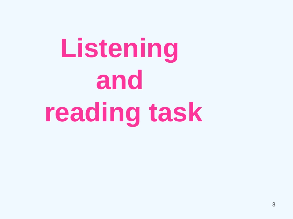 高中英语 2.3《Unit 2　Listening and Reading task》课件 _第3页