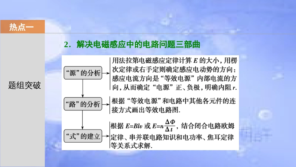 高考物理一轮复习 第十章 电磁感应 第三讲 电磁感应中的电路和图象问题课件_第3页