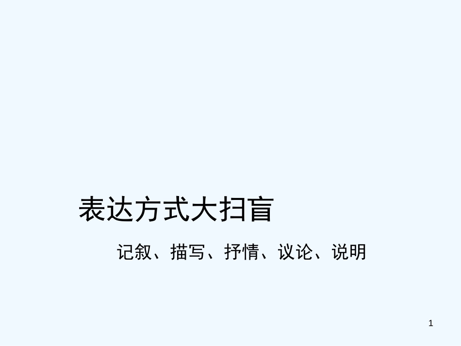 高考语文 作文指导表达方式大扫盲课件 人教版_第1页