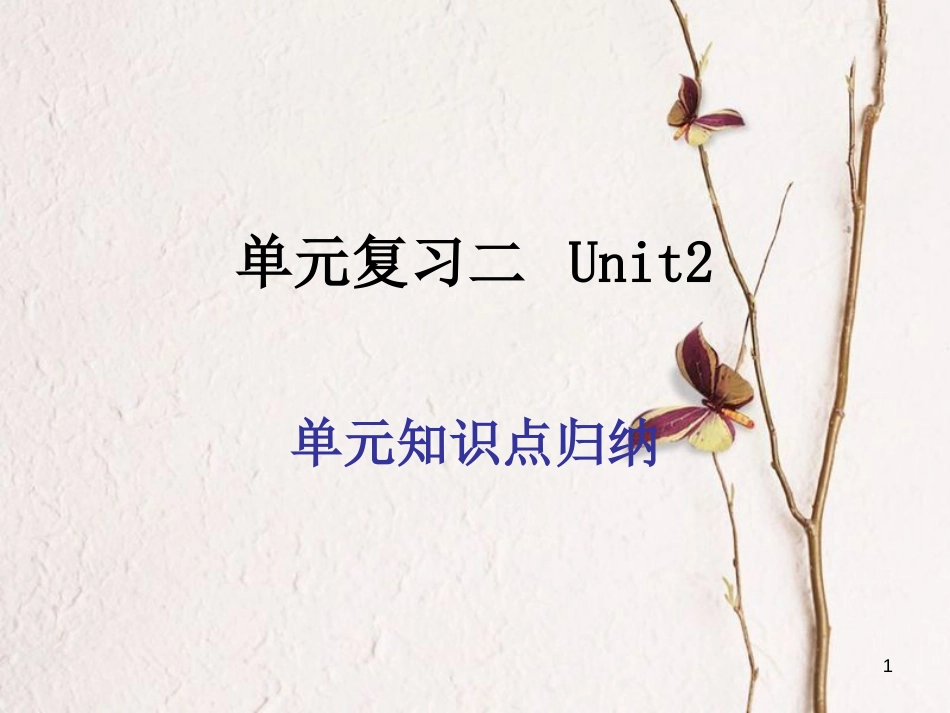 七年级英语上册 Unit 2 This is my sister复习课件 （新版）人教新目标版_第1页