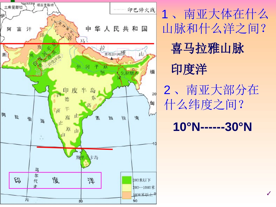 高考地理 《南亚和印度》复习课件 新人教版_第3页