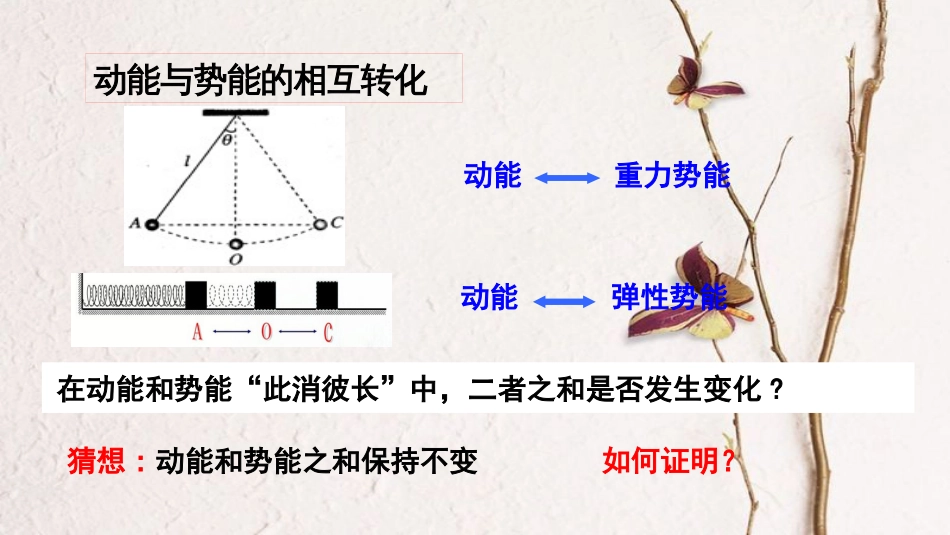 湖北省宜昌市高中物理 第七章 机械能守恒定律 7.8 机械能守恒定律课件2 新人教版必修2_第2页