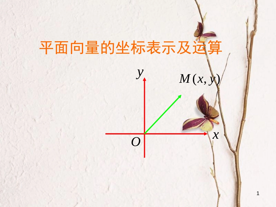 江苏省宿迁市高中数学 第二章 平面向量 2.3.2 向量平行的坐标表示课件1 苏教版必修4_第1页