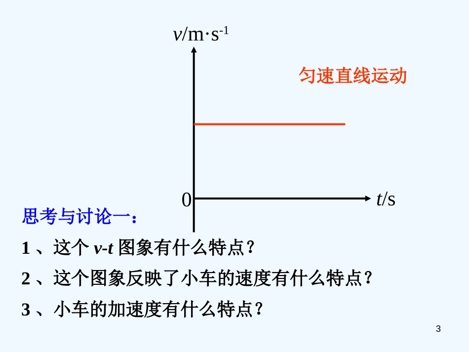 高中物理 匀变速直线运动的速度与时间的关系课件 新人教版必修1_第3页