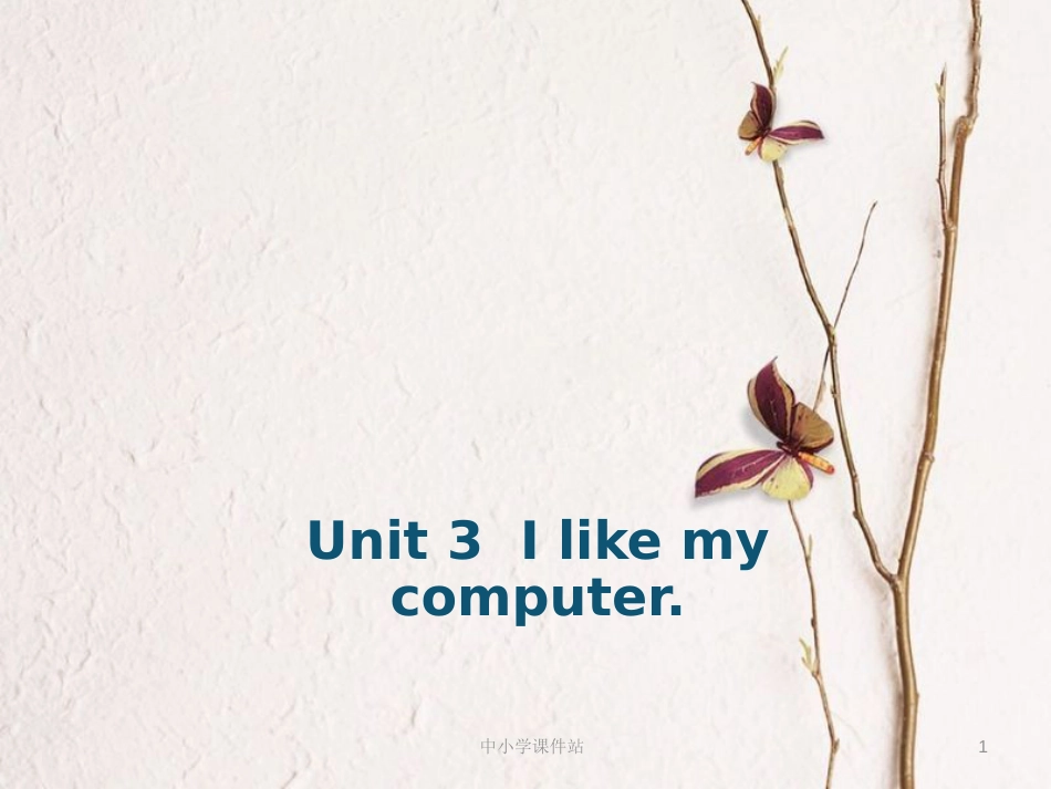 六年级英语上册 Unit 3 I like my computer课件1 湘少版_第1页