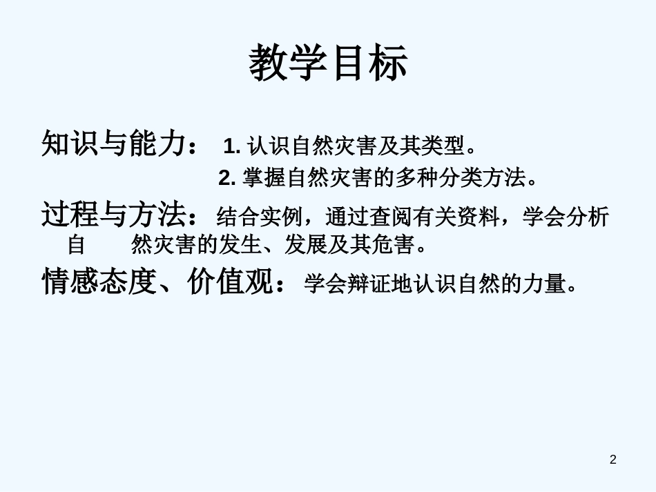 高中地理 第一单元第一节初识自然灾害课件 鲁教版选修5_第2页