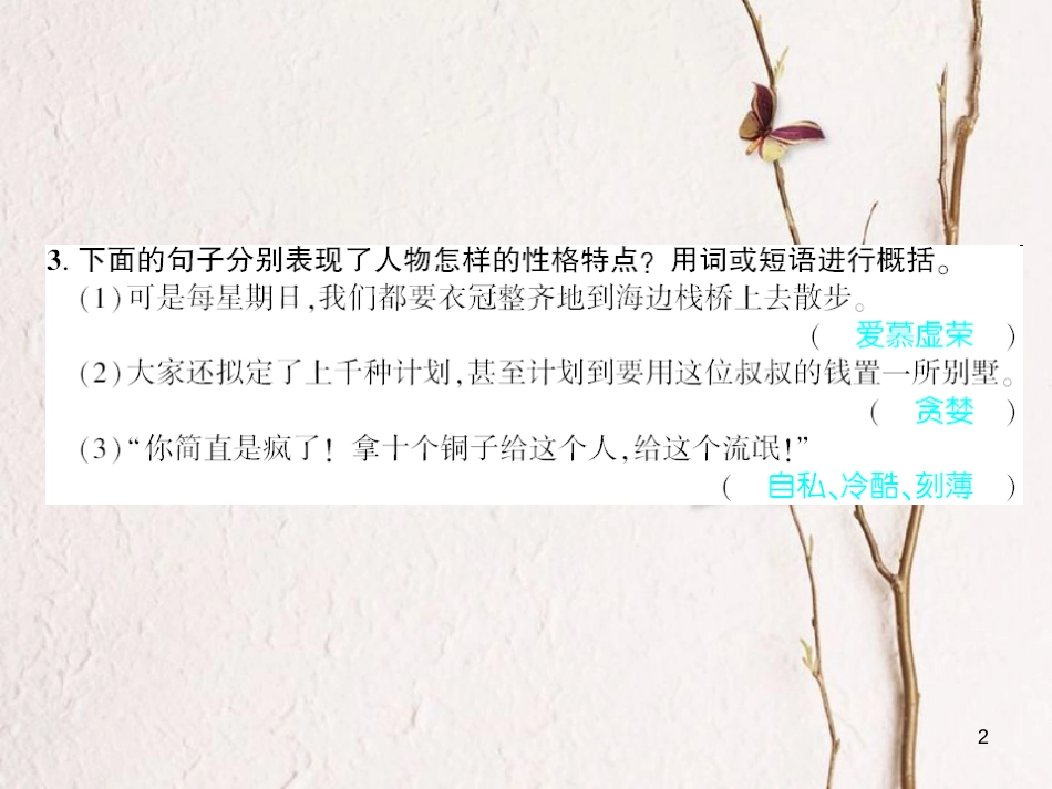 广西北部湾九年级语文上册 第三单元 10 孤独之旅习题课件 （新版）新人教版_第2页