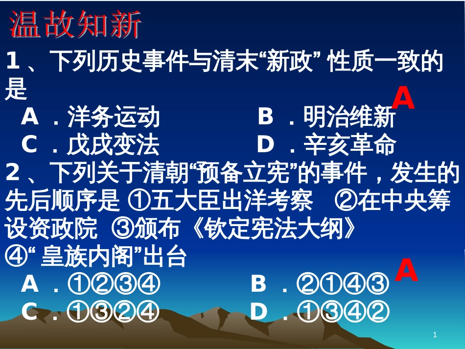 高中历史 6.4《反对复辟帝制、维护共和的斗争》课件 新人教版选修2_第1页