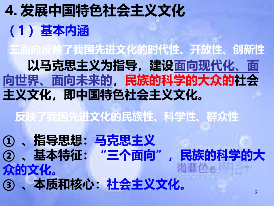高考政治一轮复习 第九课 建设社会主义文化强国课件_第3页
