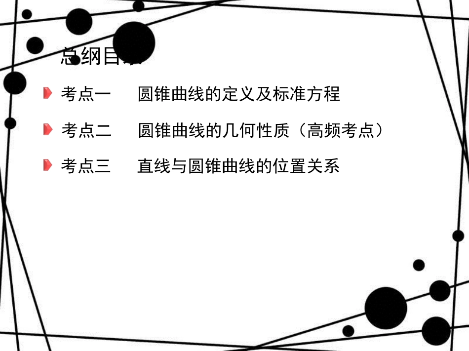 高三数学二轮复习 第一篇 专题突破 专题六 解析几何 第2讲 椭圆、双曲线、抛物线课件 理_第3页