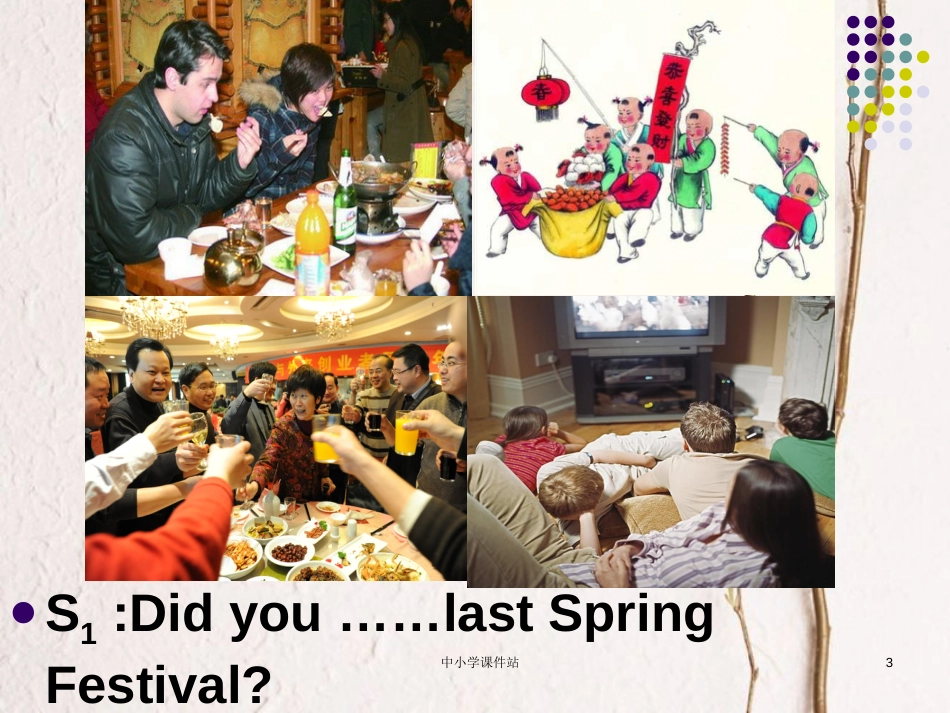 五年级英语上册 Unit 7 Lesson 3 We’ll say “Happy Spring Festival” to each other课件 鲁科版_第3页