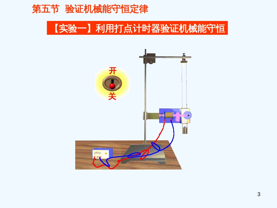 高中物理 4.5《验证机械能守恒定律》课件 粤教版必修2_第3页