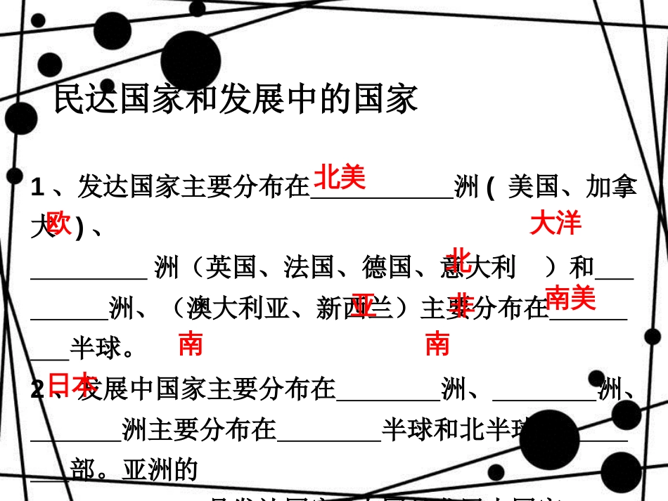七年级地理上册 第五章 发展与合作复习课件优秀教学课件 （新版）新人教版_第3页