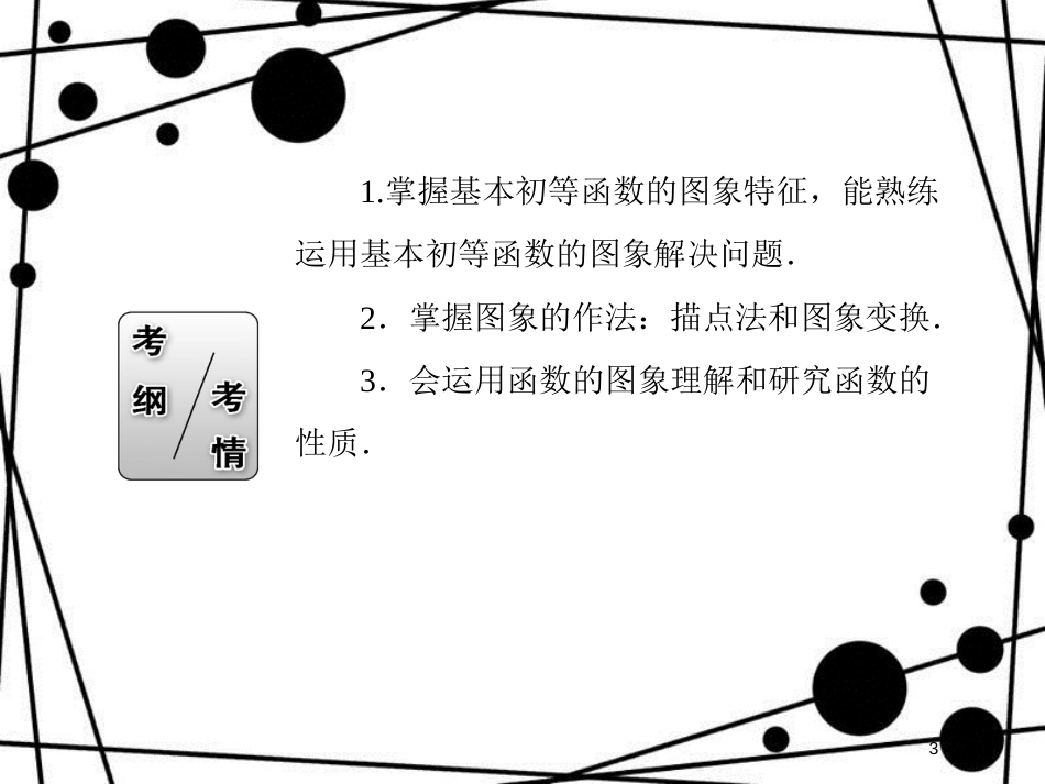 高考数学一轮复习 第二章 函数、导数及其应用 2.7 函数的图象课件 文_第3页