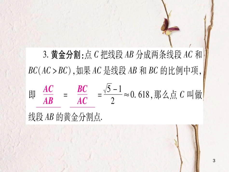 （广西北部湾专版）中考数学总复习第一轮考点系统复习第4章三角形第5节相似三角形课件新人教版_第3页