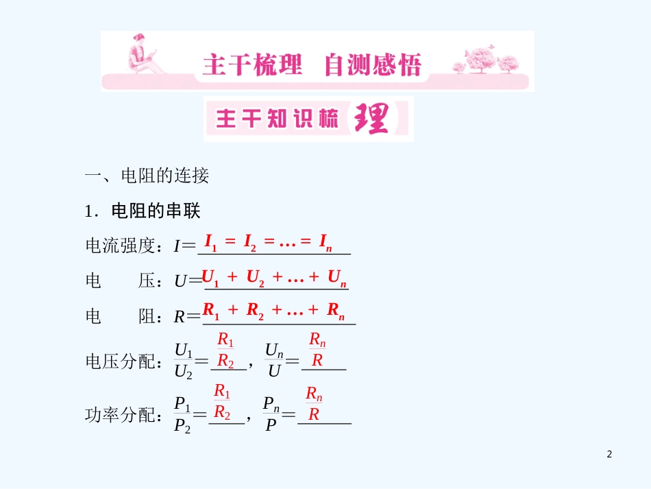 （安徽适用）高考物理一轮复习要点提示 第7讲 电路的基本规律及其应用课件_第2页