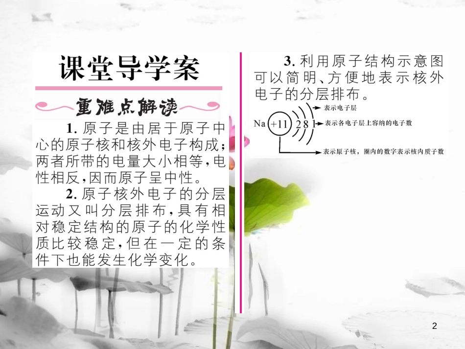 九年级化学上册第3单元物质构成的奥秘课题2原子的结构第1课时原子的构成习题课件（新版）新人教版_第2页