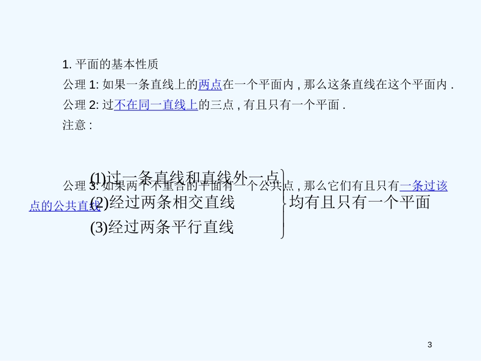 高考数学一轮复习 45空间点 直线 平面之间的位置关系精品课件 新人教版_第3页