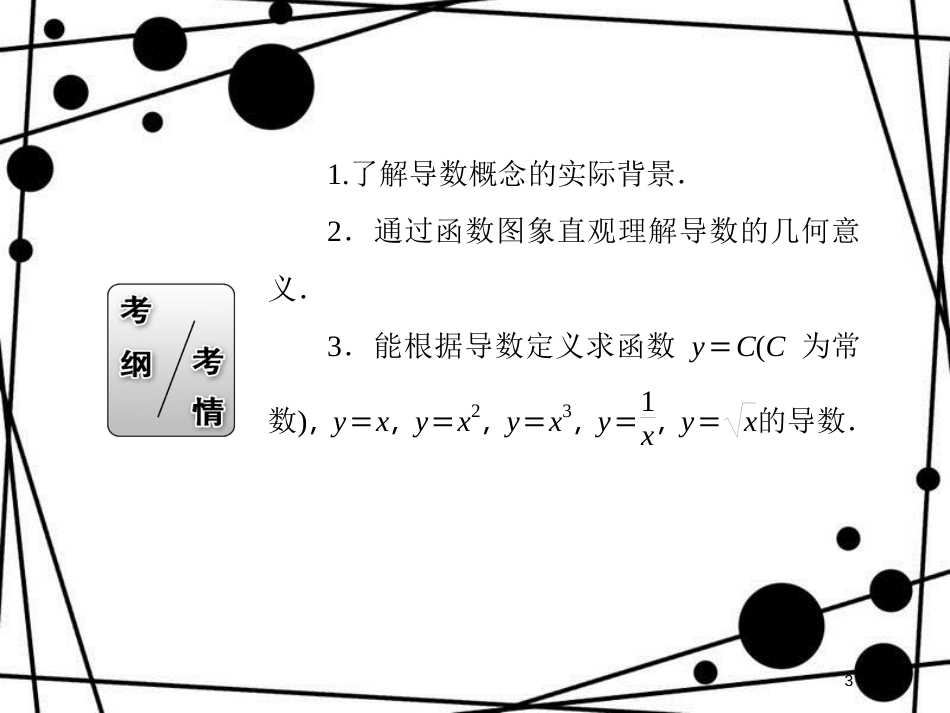 高考数学一轮复习 第二章 函数、导数及其应用 2.10 变化率与导数、导数的计算课件 文_第3页