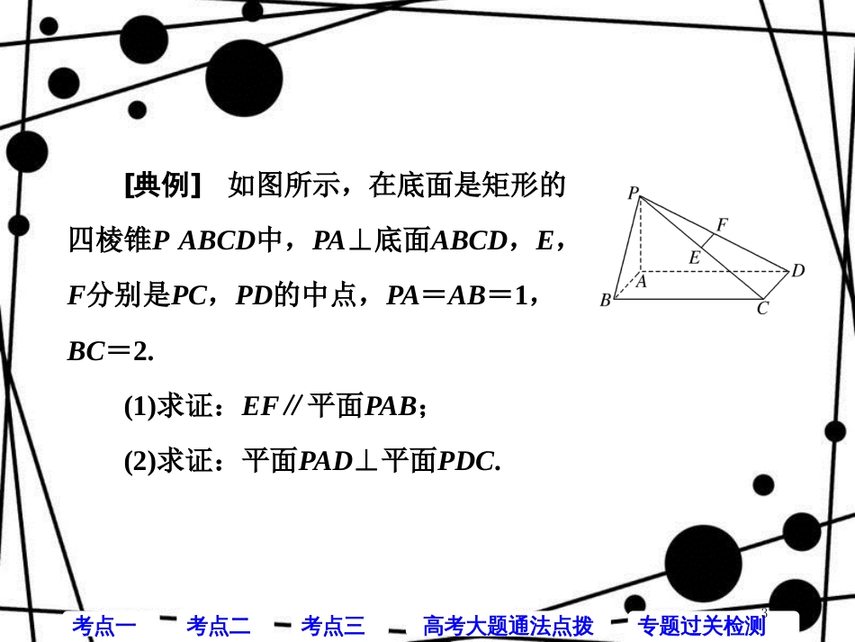 高考数学二轮复习 第一部分 层级二 保分专题（七）立体几何中的向量方法课件 理_第3页