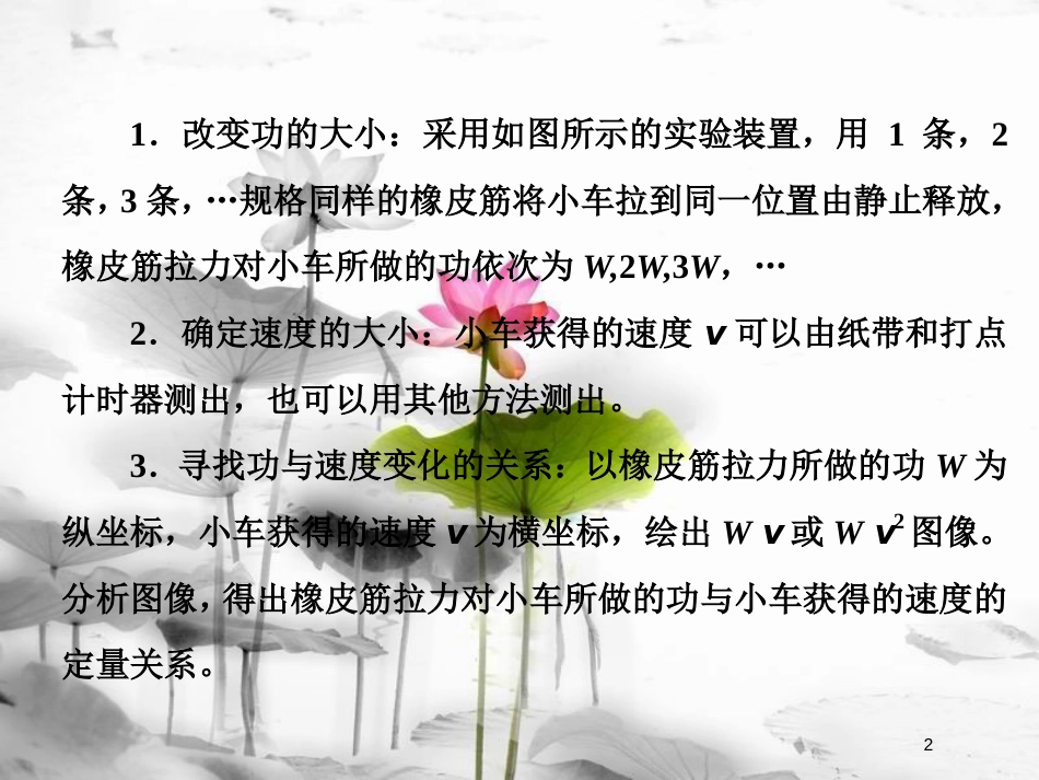 （新课标）高考物理总复习 第六章 能量与动量 第32课时 探究动能定理（实验提能课）课件_第2页