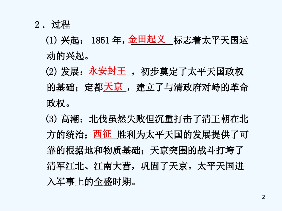 高中历史 专题3 1太平天国运动精美课件 人民版必修1_第2页