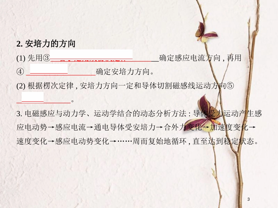 （北京专用）2019版高考物理一轮复习第十二章电磁感应第4讲电磁感应中的动力学和能量问题课件_第3页