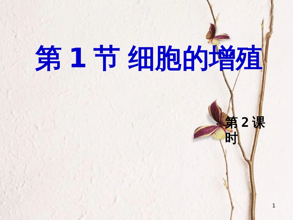 浙江省台州市高中生物 第四章 细胞的增殖与分化 4.1 细胞的增殖（第2课时）课件 浙科版必修1_第1页