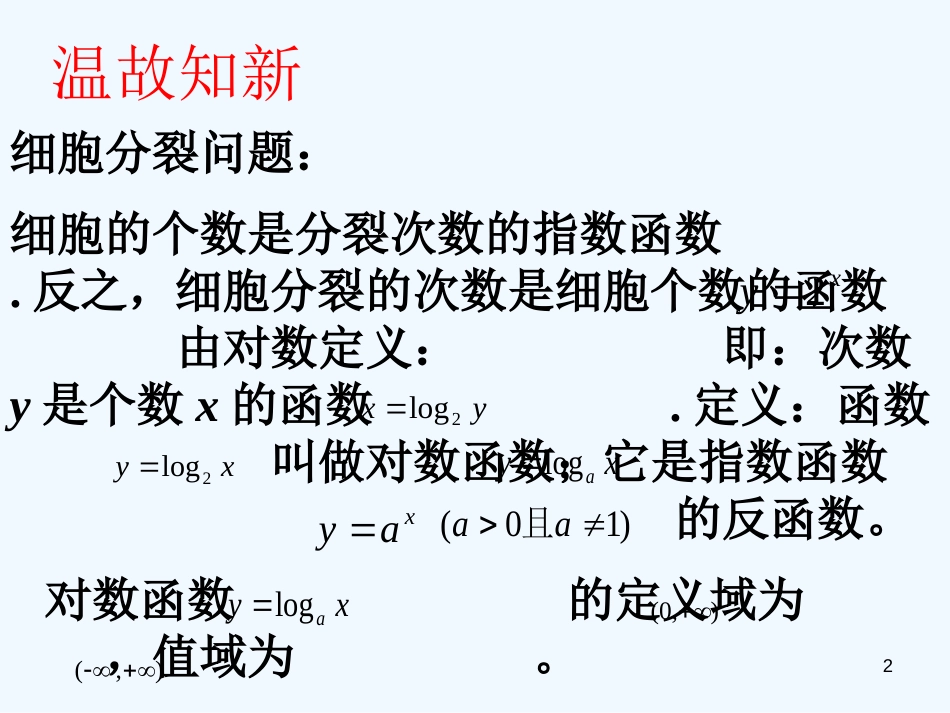 高中数学 2.2.2对数函数4课件 新人教A版必修1_第2页