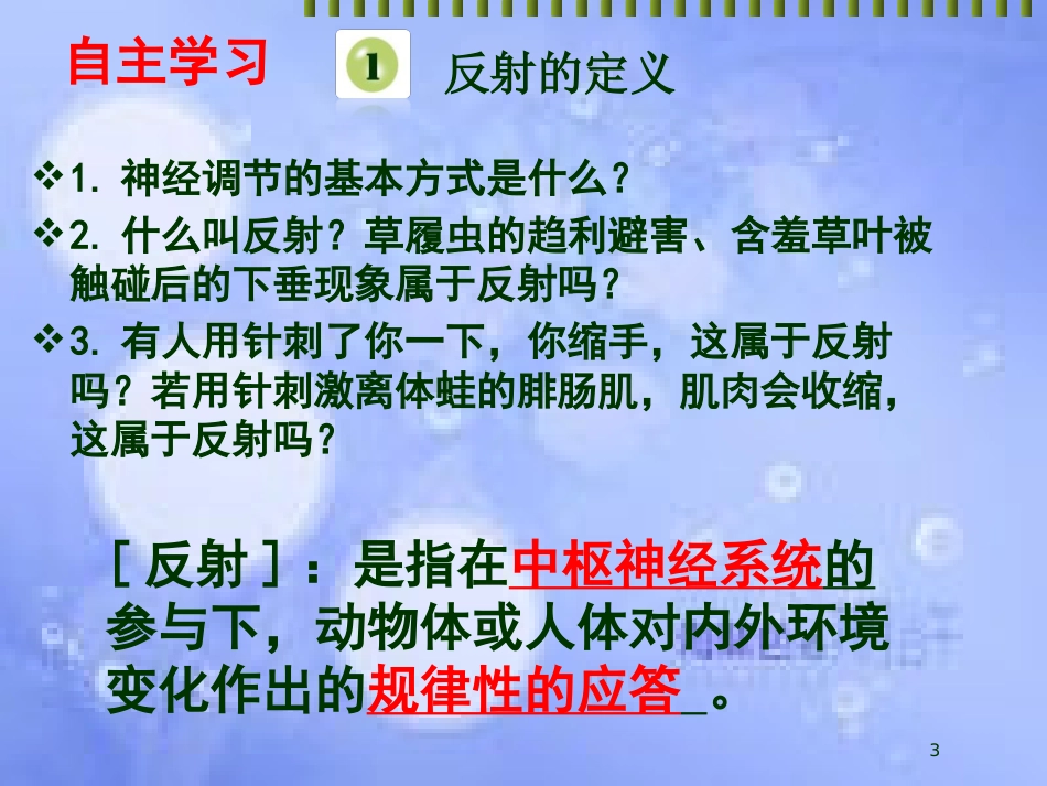 福建省寿宁县高中生物 第二章 动物和人体生命活动的调节 2.1 通过神经系统的调节课件 新人教版必修3_第3页