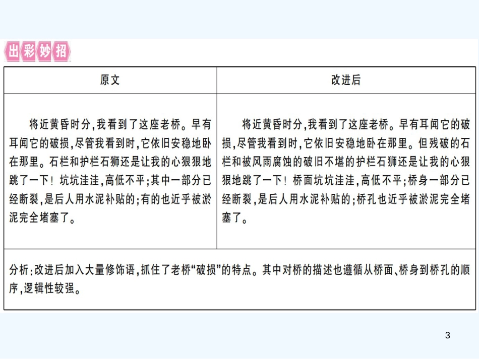 （河南专用）八年级语文上册 第五单元 写作指导 说明事物要抓住特征习题优质课件 新人教版_第3页